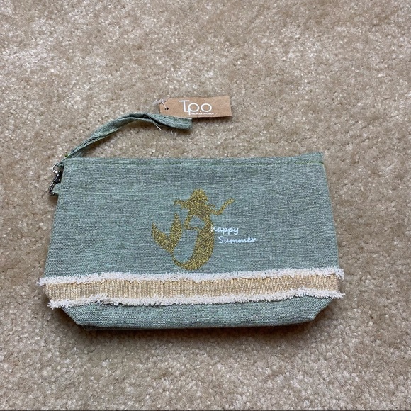T.P.O. Mermaid Zipper Makeup Pouch 6” x 9.5” NWT - Picture 1 of 7